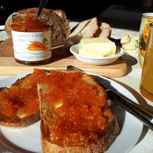 Carrot + lime jam